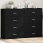 vidaXL Sideboards 2 Stk. Schwarz 60x31x84 cm Holzwerkstoff vidaXL Sideboards 2 Stk. Schwarz 60x31x84 cm Holzwerkstoff