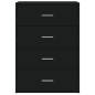 vidaXL Sideboards 2 Stk. Schwarz 60x31x84 cm Holzwerkstoff vidaXL Sideboards 2 Stk. Schwarz 60x31x84 cm Holzwerkstoff