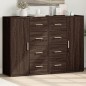 vidaXL Sideboards 2 Stk. Braun Eichen-Optik 60x31x84 cm Holzwerkstoff vidaXL Sideboards 2 Stk. Braun Eichen-Optik 60x31x84 cm Holzwerkstoff