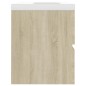 Waschbeckenunterschrank Einbaubecken Sonoma-Eiche Holzwerkstoff Waschbeckenunterschrank Einbaubecken Sonoma-Eiche Holzwerkstoff