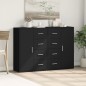 vidaXL Sideboards 2 Stk. Schwarz 60x31x84 cm Holzwerkstoff vidaXL Sideboards 2 Stk. Schwarz 60x31x84 cm Holzwerkstoff