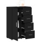vidaXL Sideboards 2 Stk. Schwarz 60x31x84 cm Holzwerkstoff vidaXL Sideboards 2 Stk. Schwarz 60x31x84 cm Holzwerkstoff