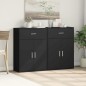 vidaXL Sideboards 2 Stk. Schwarz 60x30x84 cm Holzwerkstoff vidaXL Sideboards 2 Stk. Schwarz 60x30x84 cm Holzwerkstoff
