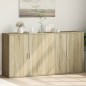 vidaXL Sideboards 2 Stk. Sonoma-Eiche 79x38x80 cm Holzwerkstoff vidaXL Sideboards 2 Stk. Sonoma-Eiche 79x38x80 cm Holzwerkstoff