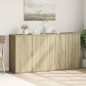 vidaXL Sideboards 2 Stk. Sonoma-Eiche 79x38x80 cm Holzwerkstoff vidaXL Sideboards 2 Stk. Sonoma-Eiche 79x38x80 cm Holzwerkstoff