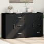 vidaXL Sideboards 2 Stk. Schwarz 60x31x70 cm Holzwerkstoff vidaXL Sideboards 2 Stk. Schwarz 60x31x70 cm Holzwerkstoff