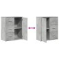 vidaXL Sideboards 2 Stk. Betongrau 60x31x70 cm Holzwerkstoff vidaXL Sideboards 2 Stk. Betongrau 60x31x70 cm Holzwerkstoff