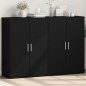 vidaXL Sideboards 2 Stk. Schwarz 60x31x84 cm Holzwerkstoff vidaXL Sideboards 2 Stk. Schwarz 60x31x84 cm Holzwerkstoff