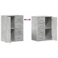 vidaXL Sideboard Betongrau 59x39x80 cm Holzwerkstoff vidaXL Sideboard Betongrau 59x39x80 cm Holzwerkstoff