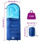 vidaXL Schlafsack für Erwachsene Camping 3-4 Jahreszeiten vidaXL Schlafsack für Erwachsene Camping 3-4 Jahreszeiten