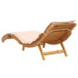 vidaXL Sonnenliegen mit Auflagen 2 Stk. Beige Massivholz Akazie vidaXL Sonnenliegen mit Auflagen 2 Stk. Beige Massivholz Akazie