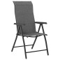 vidaXL Gartenstühle 4 Stk. Klappbar Grau Poly Rattan vidaXL Gartenstühle 4 Stk. Klappbar Grau Poly Rattan