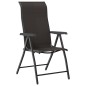 vidaXL Gartenstühle 8 Stk. Klappbar Schwarz Kaffeebraun Poly Rattan vidaXL Gartenstühle 8 Stk. Klappbar Schwarz Kaffeebraun Poly Rattan