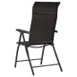 vidaXL Gartenstühle 8 Stk. Klappbar Schwarz Kaffeebraun Poly Rattan vidaXL Gartenstühle 8 Stk. Klappbar Schwarz Kaffeebraun Poly Rattan