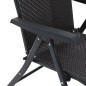 vidaXL Gartenstühle 8 Stk. Klappbar Schwarz Kaffeebraun Poly Rattan vidaXL Gartenstühle 8 Stk. Klappbar Schwarz Kaffeebraun Poly Rattan
