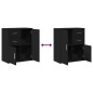 vidaXL Sideboards 2 Stk. Schwarz 60x31x70 cm Holzwerkstoff vidaXL Sideboards 2 Stk. Schwarz 60x31x70 cm Holzwerkstoff