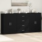 vidaXL Sideboards 3 Stk. Schwarz 60x31x84 cm Holzwerkstoff vidaXL Sideboards 3 Stk. Schwarz 60x31x84 cm Holzwerkstoff