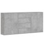 vidaXL Sideboards 3 Stk. Betongrau 60x31x84 cm Holzwerkstoff vidaXL Sideboards 3 Stk. Betongrau 60x31x84 cm Holzwerkstoff