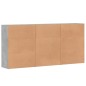 vidaXL Sideboards 3 Stk. Betongrau 60x31x84 cm Holzwerkstoff vidaXL Sideboards 3 Stk. Betongrau 60x31x84 cm Holzwerkstoff