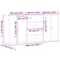 vidaXL Sideboards 3 Stk. Betongrau 60x31x84 cm Holzwerkstoff vidaXL Sideboards 3 Stk. Betongrau 60x31x84 cm Holzwerkstoff