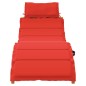 vidaXL Sonnenliegen mit Auflagen 2 Stk. Rot Massivholz Akazie vidaXL Sonnenliegen mit Auflagen 2 Stk. Rot Massivholz Akazie