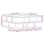 vidaXL Couchtisch Räuchereiche 70x70x29 cm Holzwerkstoff vidaXL Couchtisch Räuchereiche 70x70x29 cm Holzwerkstoff