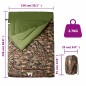 vidaXL Doppelschlafsack mit Kissen Erwachsene Camping 3-4 Jahreszeiten vidaXL Doppelschlafsack mit Kissen Erwachsene Camping 3-4 Jahreszeiten
