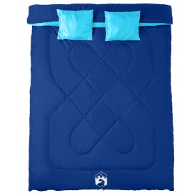 vidaXL Doppelschlafsack mit Kissen Erwachsene Camping 3-4 Jahreszeiten