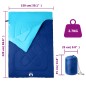 vidaXL Doppelschlafsack mit Kissen Erwachsene Camping 3-4 Jahreszeiten vidaXL Doppelschlafsack mit Kissen Erwachsene Camping 3-4 Jahreszeiten