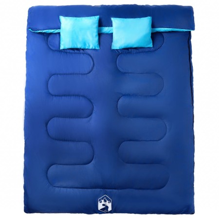 vidaXL Doppelschlafsack mit Kissen Erwachsene Camping 3-4 Jahreszeiten