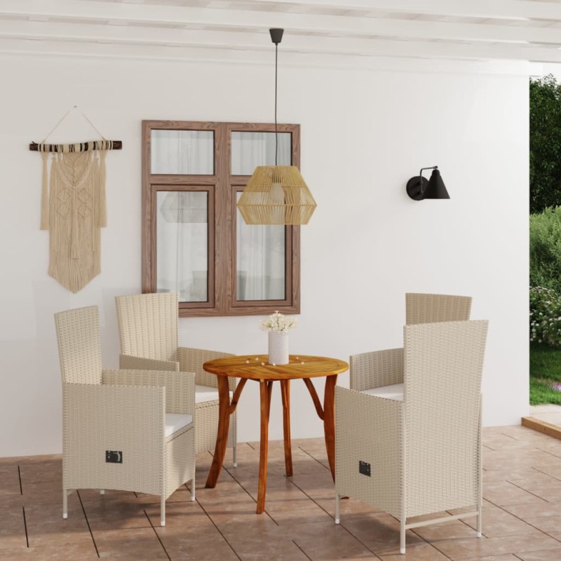 5-tlg. Garten-Essgruppe Beige 5-tlg. Garten-Essgruppe Beige