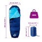 vidaXL Mumienschlafsack für Erwachsene Camping 3 Jahreszeiten vidaXL Mumienschlafsack für Erwachsene Camping 3 Jahreszeiten