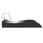 vidaXL Sonnenliege mit Auflage Schwarz 60x205x73 cm Poly Rattan vidaXL Sonnenliege mit Auflage Schwarz 60x205x73 cm Poly Rattan