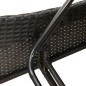 vidaXL Sonnenliege mit Auflage Schwarz 60x205x73 cm Poly Rattan vidaXL Sonnenliege mit Auflage Schwarz 60x205x73 cm Poly Rattan