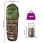 vidaXL Mumienschlafsack für Erwachsene Camping 3 Jahreszeiten vidaXL Mumienschlafsack für Erwachsene Camping 3 Jahreszeiten