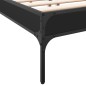 vidaXL Bettgestell Schwarz 160x200 cm Holzwerkstoff und Metall vidaXL Bettgestell Schwarz 160x200 cm Holzwerkstoff und Metall