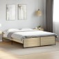 vidaXL Bettgestell Sonoma-Eiche 160x200 cm Holzwerkstoff und Metall vidaXL Bettgestell Sonoma-Eiche 160x200 cm Holzwerkstoff und Metall