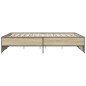 vidaXL Bettgestell Sonoma-Eiche 160x200 cm Holzwerkstoff und Metall vidaXL Bettgestell Sonoma-Eiche 160x200 cm Holzwerkstoff und Metall