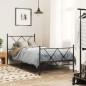 vidaXL Kopfteil Metall Schwarz 90 cm vidaXL Kopfteil Metall Schwarz 90 cm