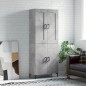 Highboard Betongrau 69,5x34x180 cm Holzwerkstoff Highboard Betongrau 69,5x34x180 cm Holzwerkstoff
