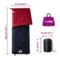 vidaXL Schlafsack für Erwachsene Camping 3 Jahreszeiten vidaXL Schlafsack für Erwachsene Camping 3 Jahreszeiten