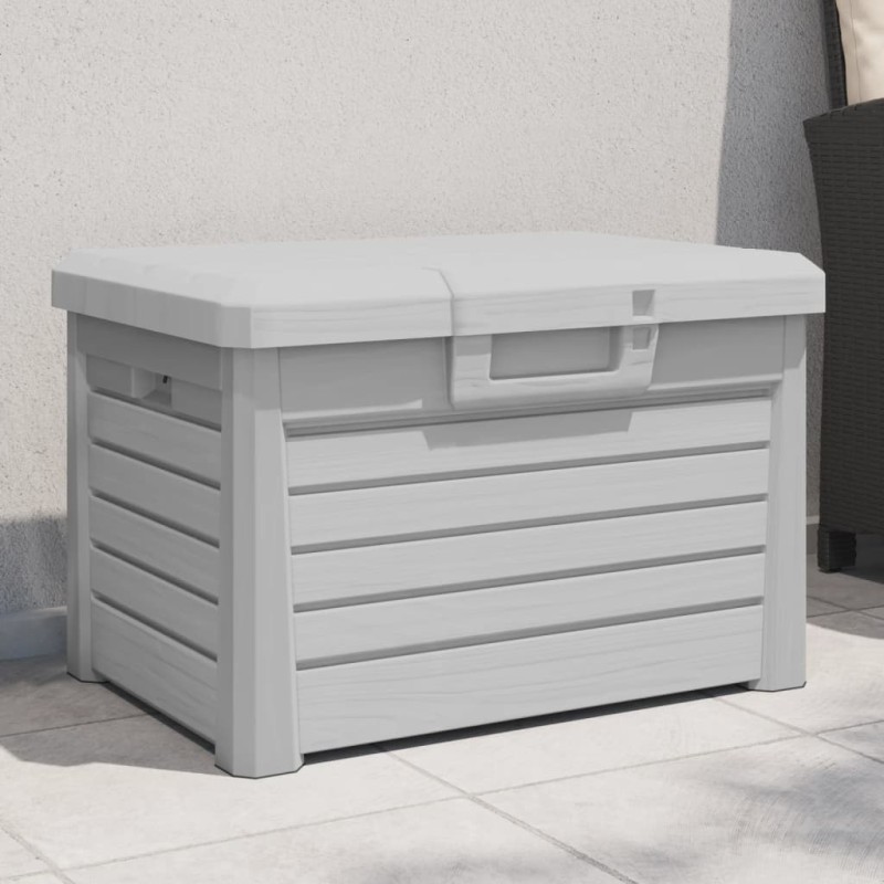 vidaXL Outdoor-Kissenbox Grau 73x50,5x46,5 cm Polypropylen vidaXL Outdoor-Kissenbox Grau 73x50,5x46,5 cm Polypropylen