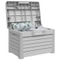 vidaXL Outdoor-Kissenbox Grau 73x50,5x46,5 cm Polypropylen vidaXL Outdoor-Kissenbox Grau 73x50,5x46,5 cm Polypropylen