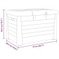 vidaXL Outdoor-Kissenbox Grau 73x50,5x46,5 cm Polypropylen vidaXL Outdoor-Kissenbox Grau 73x50,5x46,5 cm Polypropylen