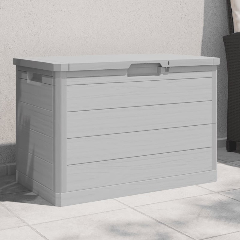 vidaXL Outdoor-Kissenbox Grau 77,5x44,5x53 cm Polypropylen vidaXL Outdoor-Kissenbox Grau 77,5x44,5x53 cm Polypropylen