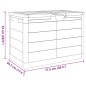 vidaXL Outdoor-Kissenbox Grau 77,5x44,5x53 cm Polypropylen vidaXL Outdoor-Kissenbox Grau 77,5x44,5x53 cm Polypropylen