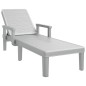 vidaXL Sonnenliege Grau 159x68x83,5 cm Polypropylen vidaXL Sonnenliege Grau 159x68x83,5 cm Polypropylen