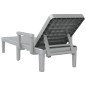 vidaXL Sonnenliege Grau 159x68x83,5 cm Polypropylen vidaXL Sonnenliege Grau 159x68x83,5 cm Polypropylen