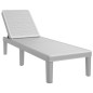 vidaXL Sonnenliege Grau 159x57x83,5 cm Polypropylen vidaXL Sonnenliege Grau 159x57x83,5 cm Polypropylen
