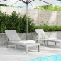 vidaXL Sonnenliege Grau 159x57x83,5 cm Polypropylen vidaXL Sonnenliege Grau 159x57x83,5 cm Polypropylen